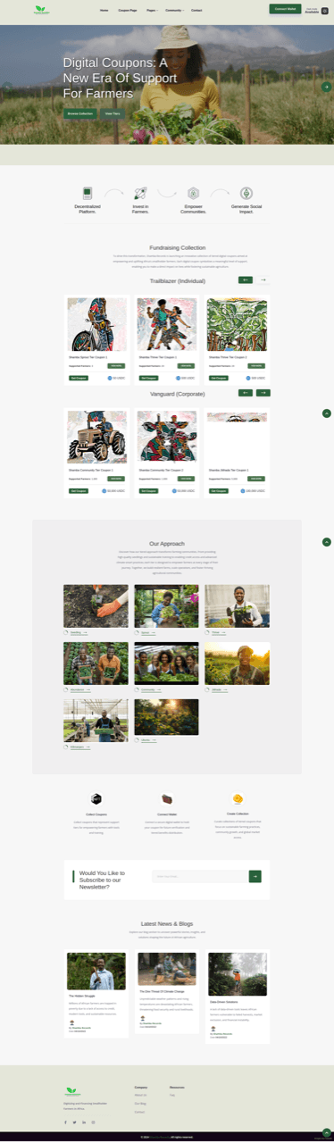 Shamba Records NFT Minting Website