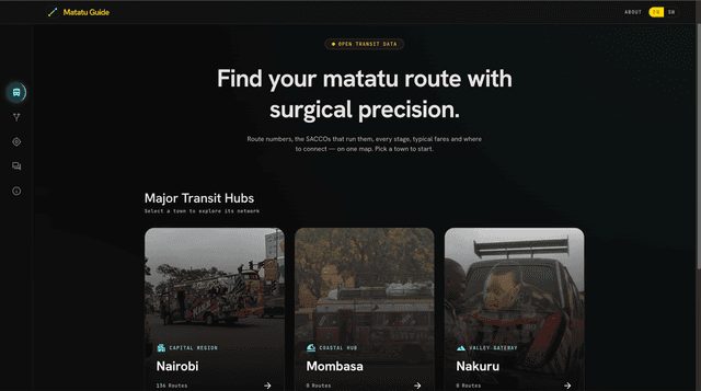 OneMatatu — Transit Guide PWA